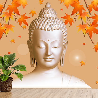 Beautiful Lord Buddha Wallpaper for Home Walls | HD Self Adhesive Wallpapers