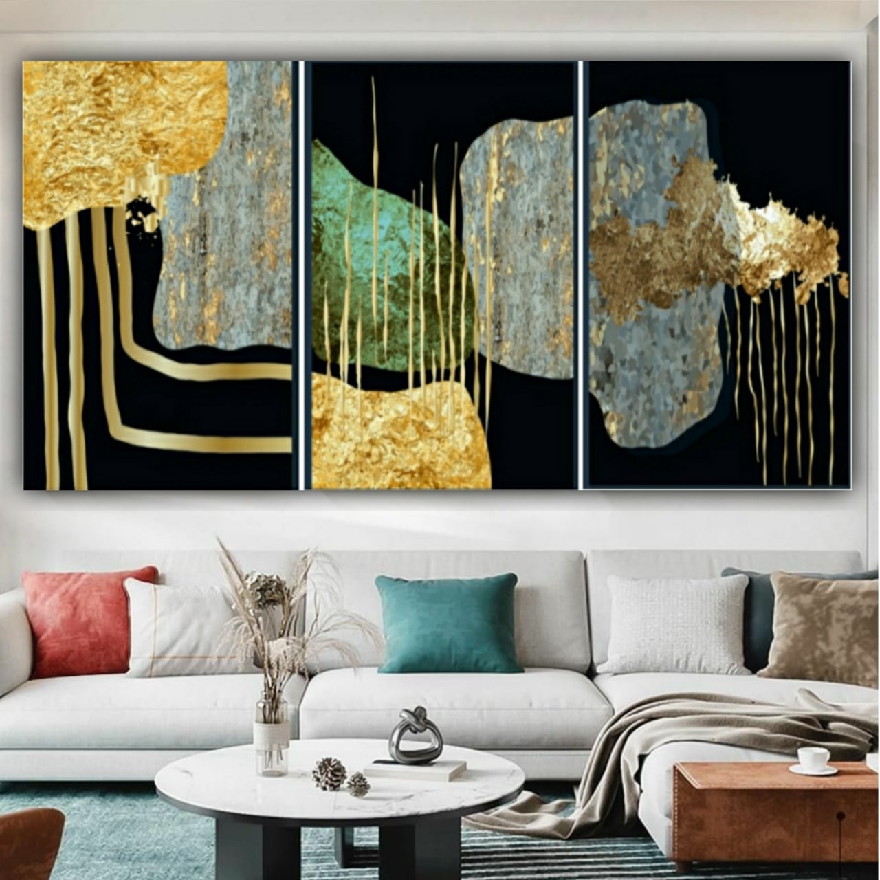 Abstract Canvas Painting Frame for Living Room wall decors 