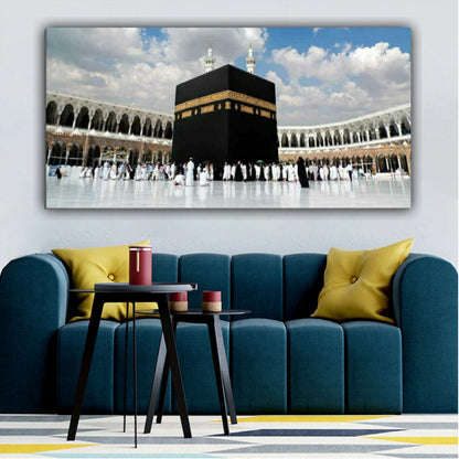 Beautiful Mecca Mosque Islamic Painting Canvas Wall Frame for Wall Decoration