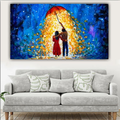 Abstract Canvas Painting A Couples Together Wall Frame for Living Room Wall Decoration