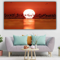 Canvas Painting Beautiful Sea Landscape Wall Painting Frame 