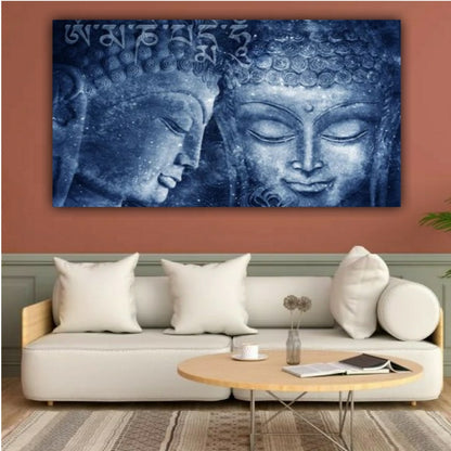 Beautiful Lord Buddha Painting Canvas | Big Large Size Painting