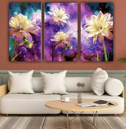 Canvas Painting Flower Art Frame for Living Room Wall Decoration