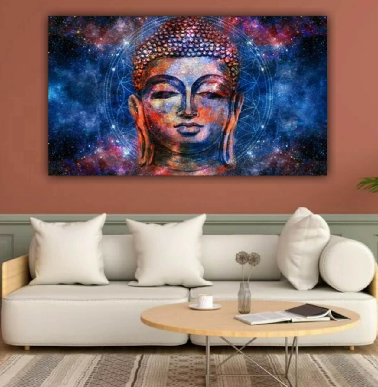 Meditating Lord Buddha Painting For Wall Decor