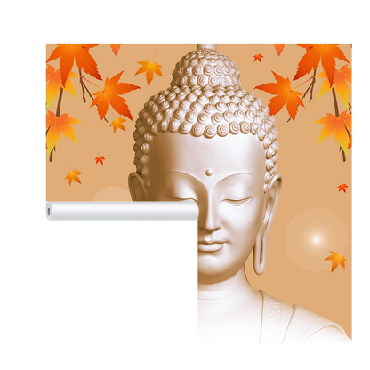 Beautiful Lord Buddha Wallpaper for Home Walls | HD Self Adhesive Wallpapers