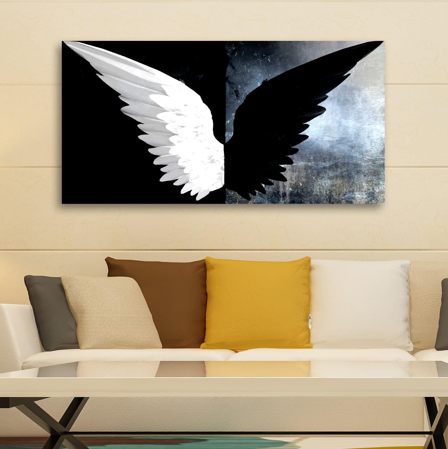 Canvas Painting Abstract Wall Art Frame for Living Room Wall Decoration
