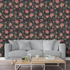 Beautiful Floral Wallpaper for Living Room, Self Adhesive just Peel and Stick Wallpapers for Bedroom, Office Walls