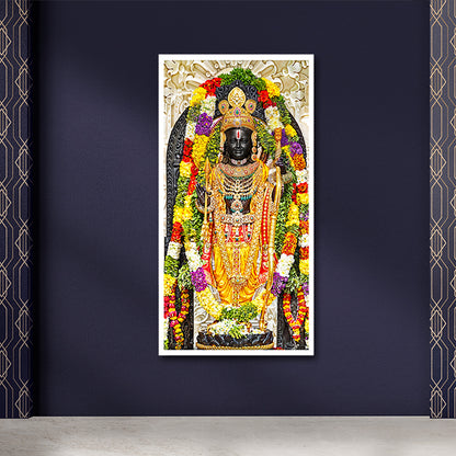 Lord Ram Ayodhya Temple Canvas Painting Wall Decor