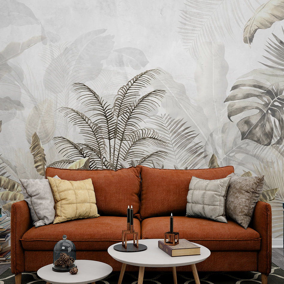 Banana Tree Garden Wallpaper Self Adhesive for Living Room