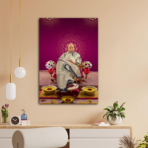 Guru ji Swaroop Photo with Frame for Wall Decor | Guru ji Photo With Frame