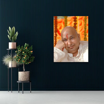 Guruji Swaroop Canvas Wall Art | Religious Photo Frame for Home Decor, Living Room & Temple