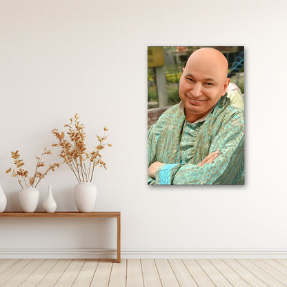 Guruji Canvas Print Wall Art | Personalized Photo Frame for Home Decor, Living Room & Gift