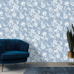 Beautiful Wallpaper for Living Room, Florat Art Wallpaper, Self Adhesive Wallpapers, just Peel and Stick Wallpapers for Bedroom, Office Walls | Hassle Free Installation