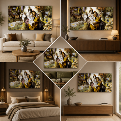 Radha Krishna Painting | Canvas Painting Frame