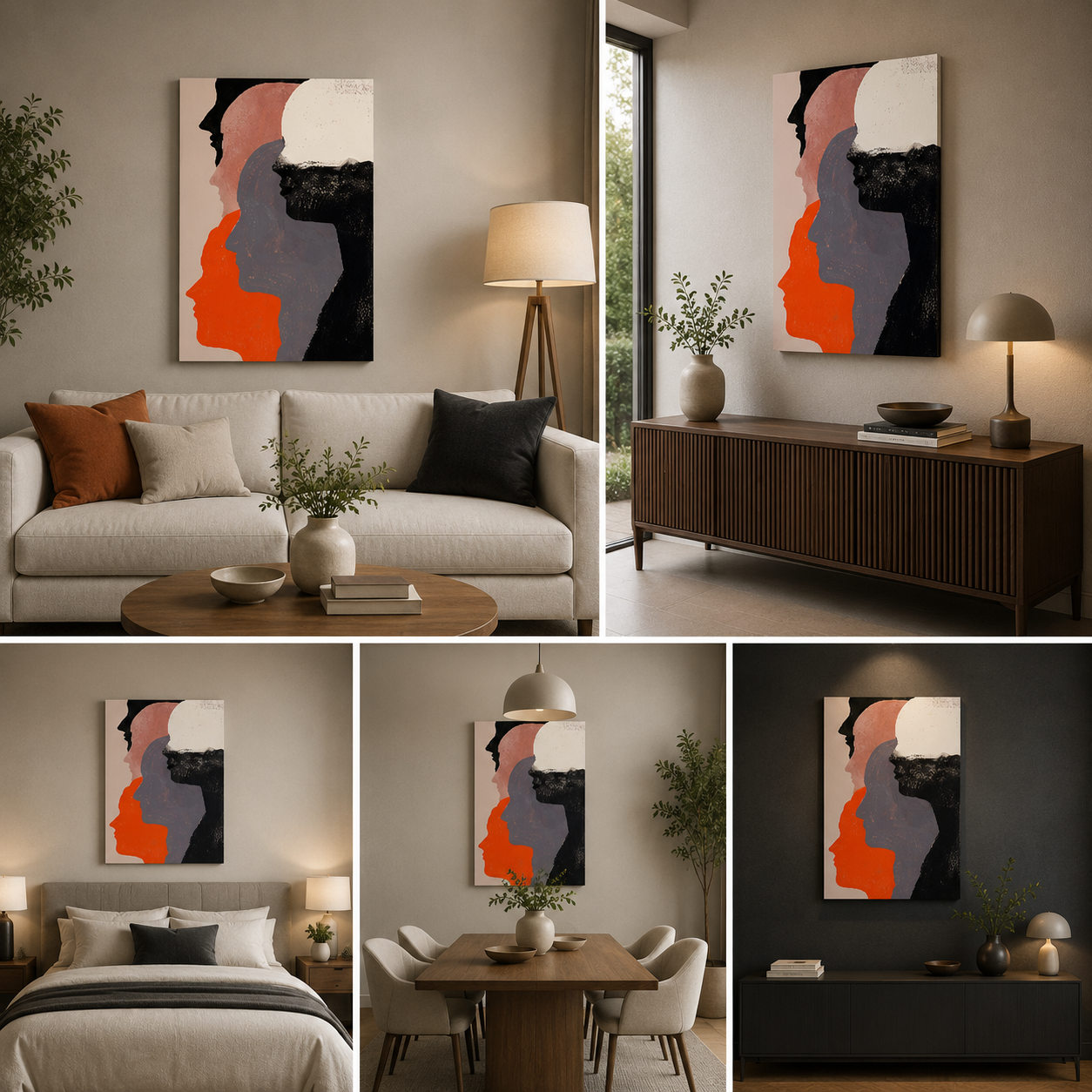 Abstract Wall Art Frame for Wall Decor