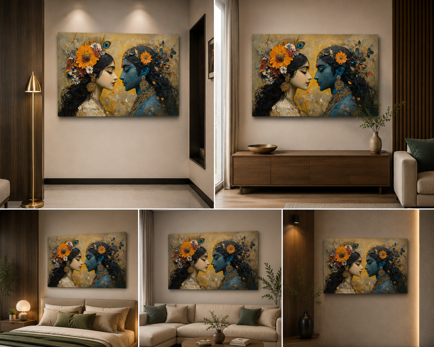 Radha Krishna Painting | Canvas Painting Frame
