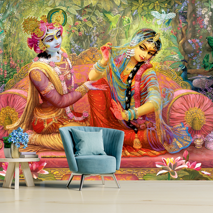 Beautiful Radha Krishna Wallpaper Hd Self Adhesive Wallpapers Just peel and Stick Wallpaper