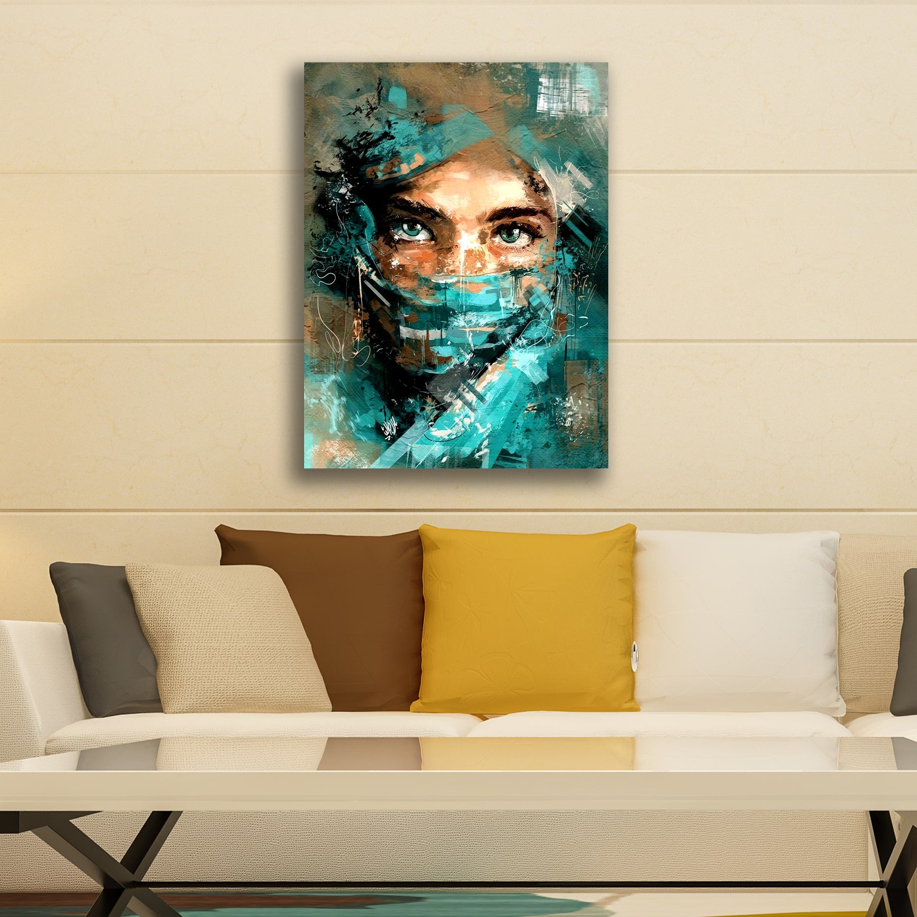 Canvas Painting Abstract Wall Art Frame for Living Room Wall Decoration | Home Decors Gifts | Modern Wall Art | Office Wall Decor