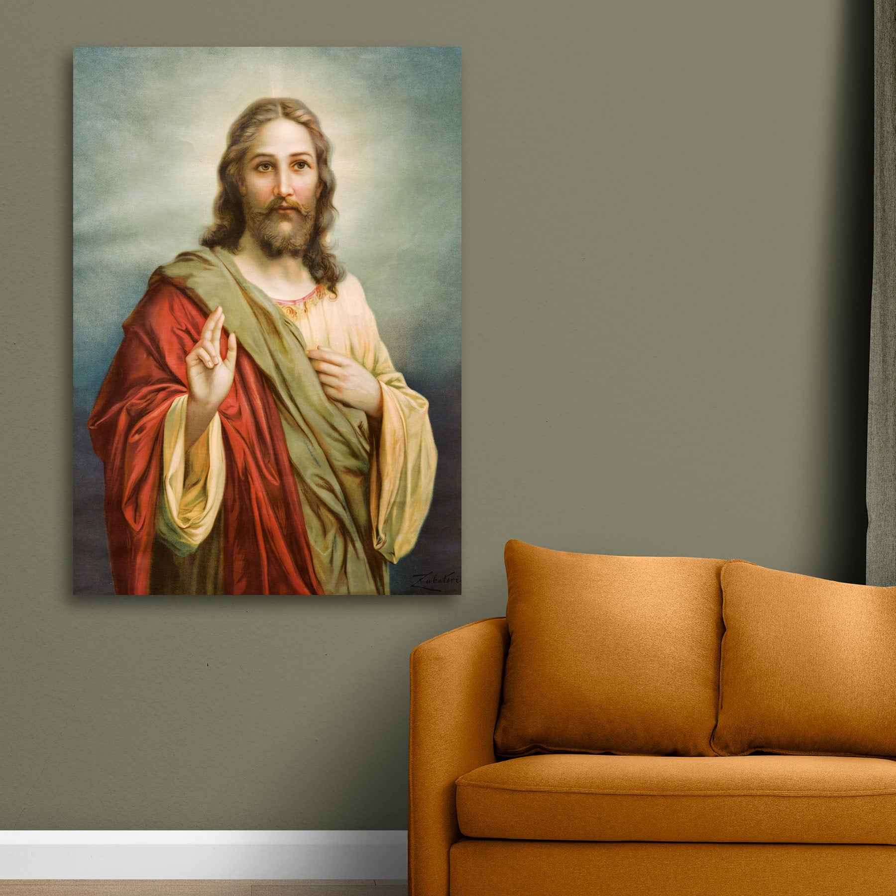 Jesus Christ Painting Canvas Wall Frame for Living Room Wall Decor