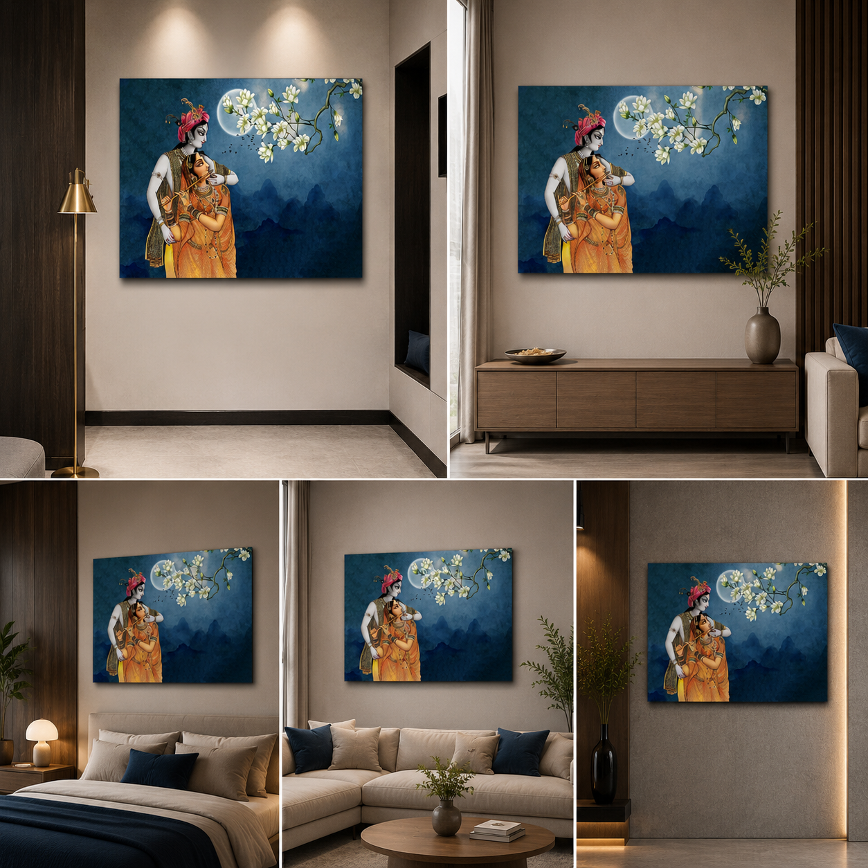 Radha Krishna Painting | Canvas Painting Frame