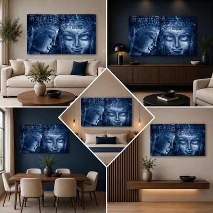 Lord Buddha Painting Canvas wall Frame for Wall Decor