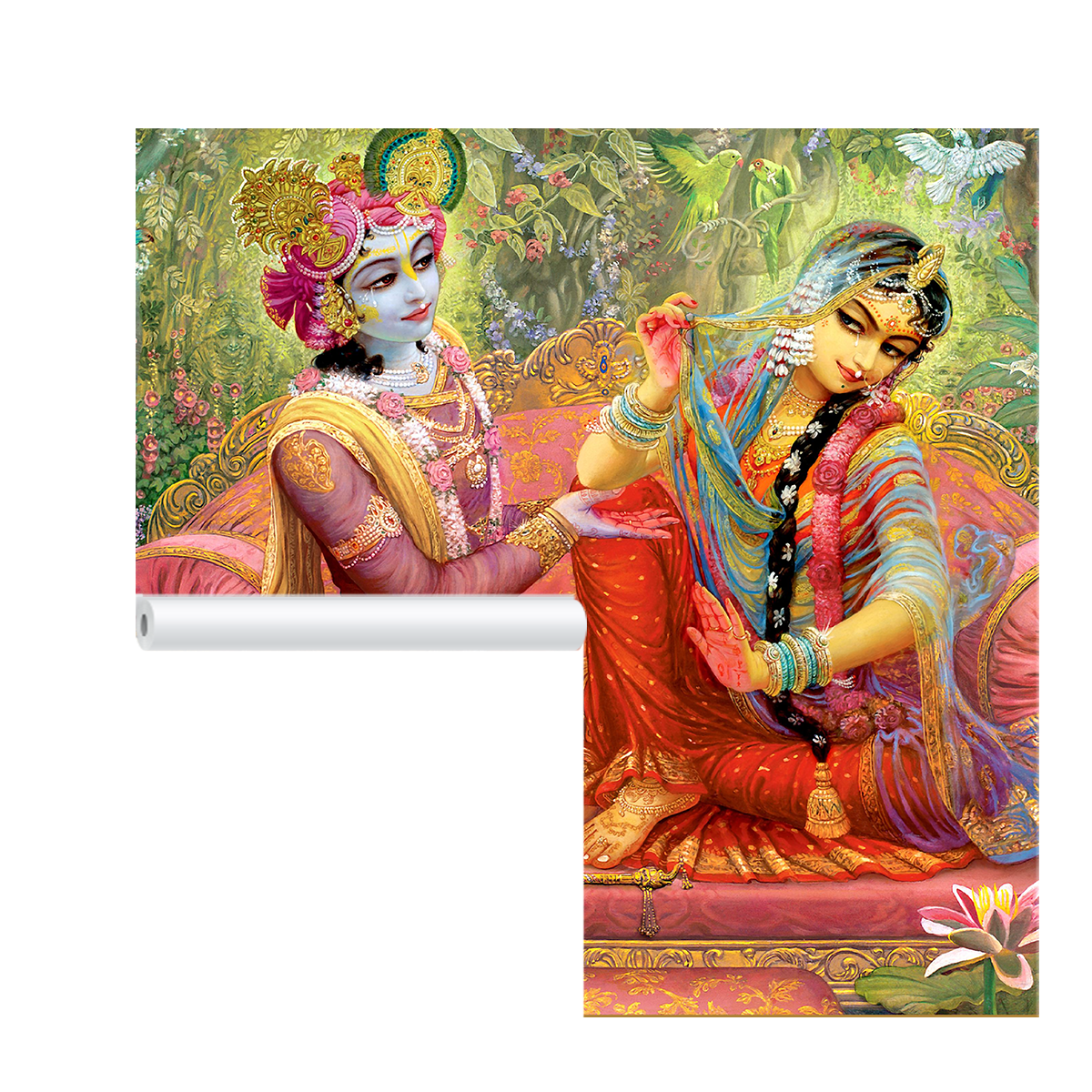 Beautiful Radha Krishna Wallpaper Hd Self Adhesive Wallpapers Just peel and Stick Wallpaper