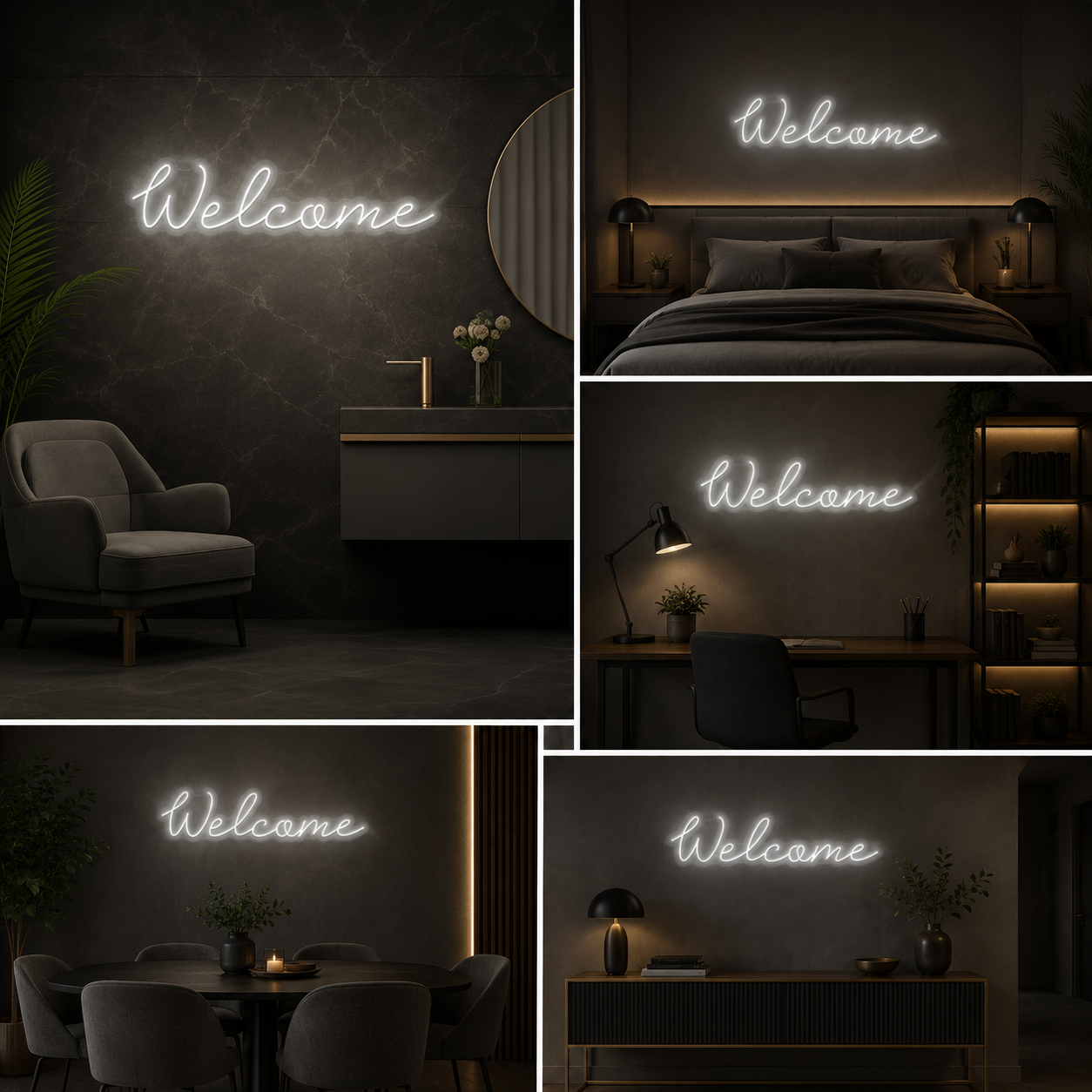Welcome Neon Sign Board – Custom Neon Light Wall Decor