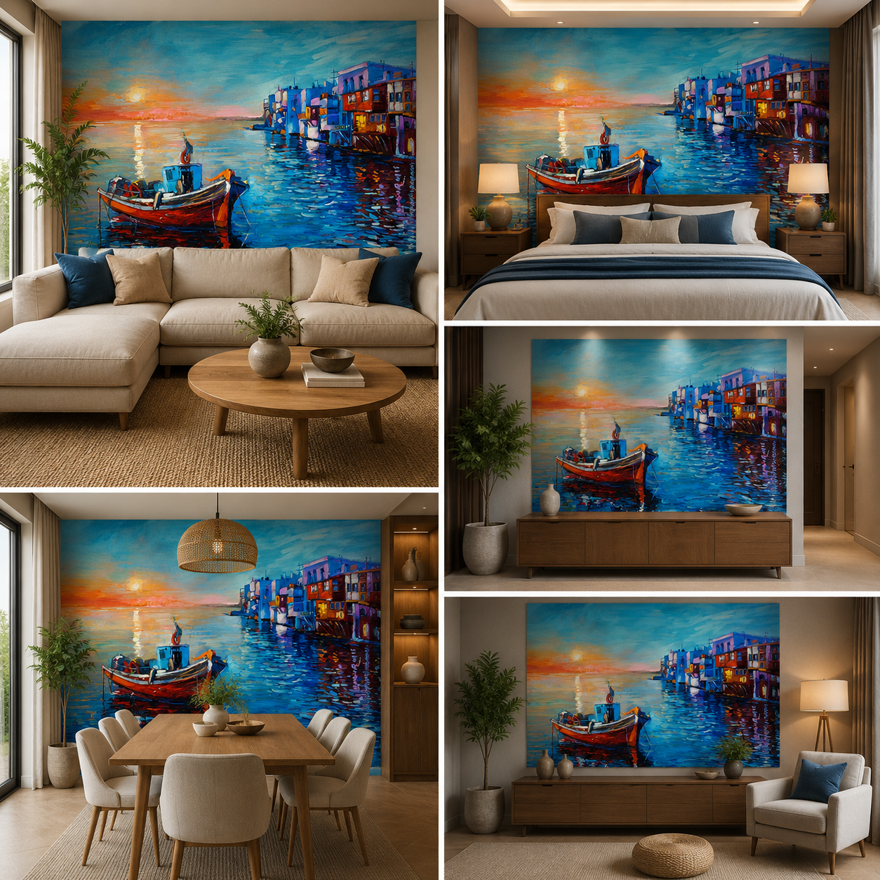 Premium Sea Wallpaper for Living Room