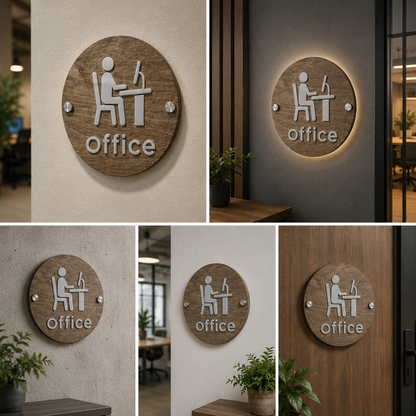 Family Wooden Name Sign | Custom 3D Round Rustic Family Wall Decor with Layered Lettering