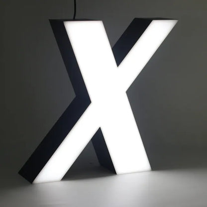 3D front lit acrylic letter signage with bright LED illumination for commercial shop display