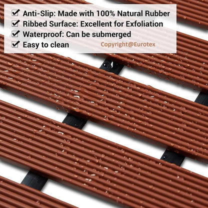 Slip-Resistant PVC Bath Mat – Ultimate Shower Safety (46cm x 61cm)