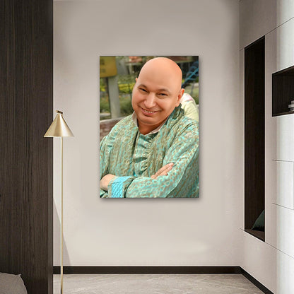 Guruji Canvas Print Wall Art | Personalized Photo Frame for Home Decor, Living Room & Gift
