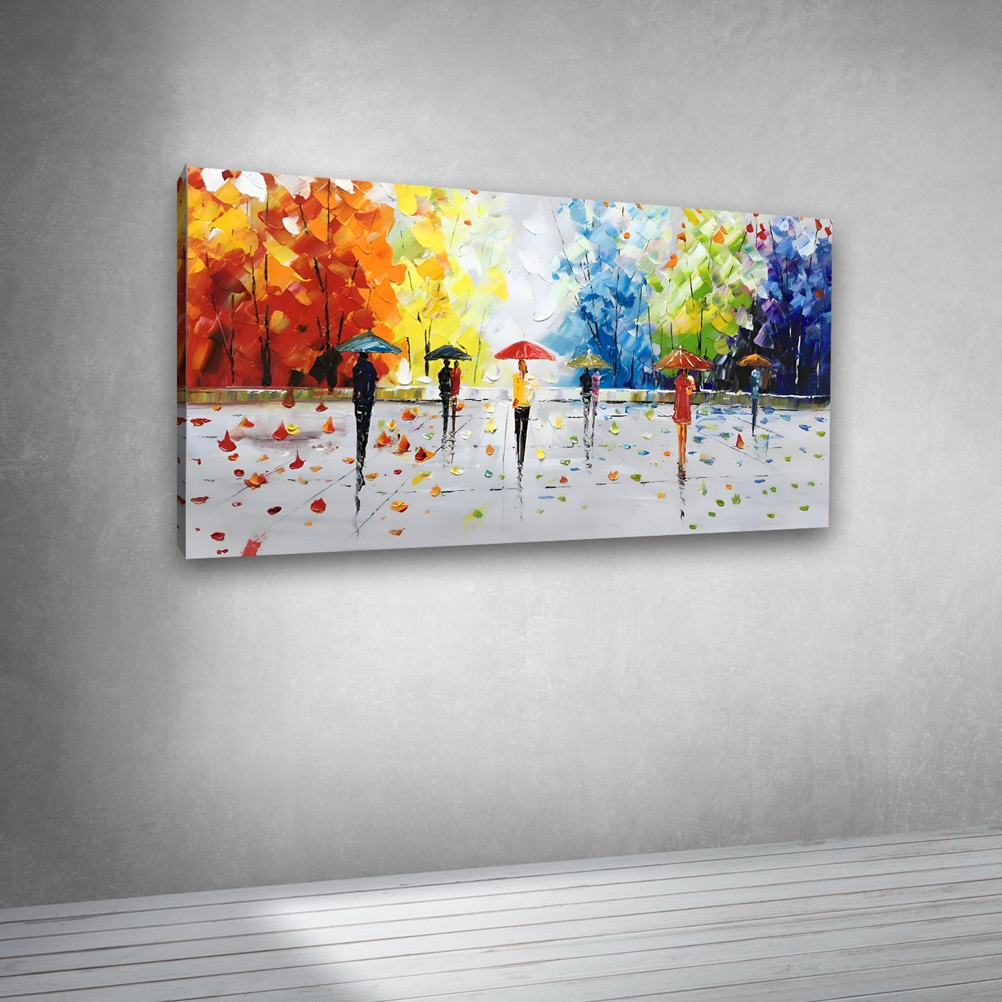Canvas Painting Frame Landscape A Rainy Day Modern Wall Art for Wall Decor | Canvas Painting Frame