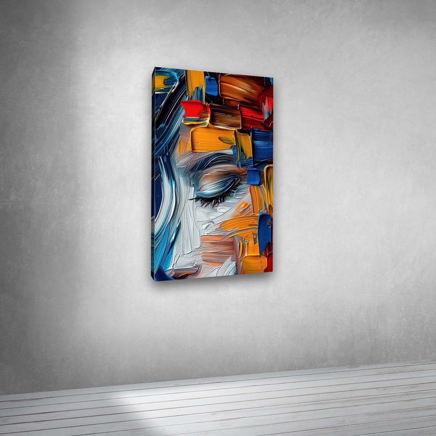Abstract Canvas Painting Wall Art Frame for Wall Decor |  Abstract Face Wall Art Canvas Painting | Canvas Painting Frame