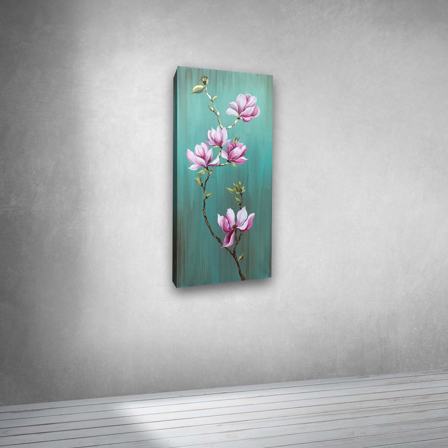 Abstract Floral Canvas Painting Flower Wall Art Frame for Wall Decor | Abstract Wall Art Big Large Size Canvas Painting Frame