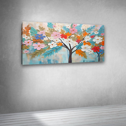 Canvas Painting Frame A Flower Tree Abstract Modern Wall Art Frame for Wall Decor | Canvas Painting Frame