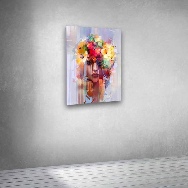 Canvas Painting Frame Abstract Wall Art for Wall Decor A Beautiful Lady | Canvas Painting Frame