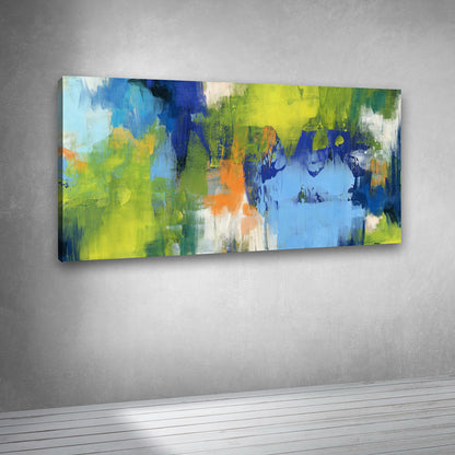 Colorful Abstract Landscape Canvas Painting Wall Art for Living Room