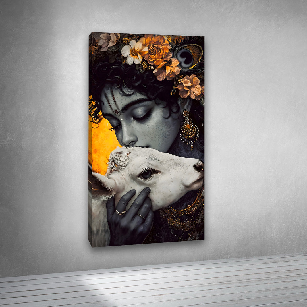 Lord Krishna Painting | Canvas Painting Frame