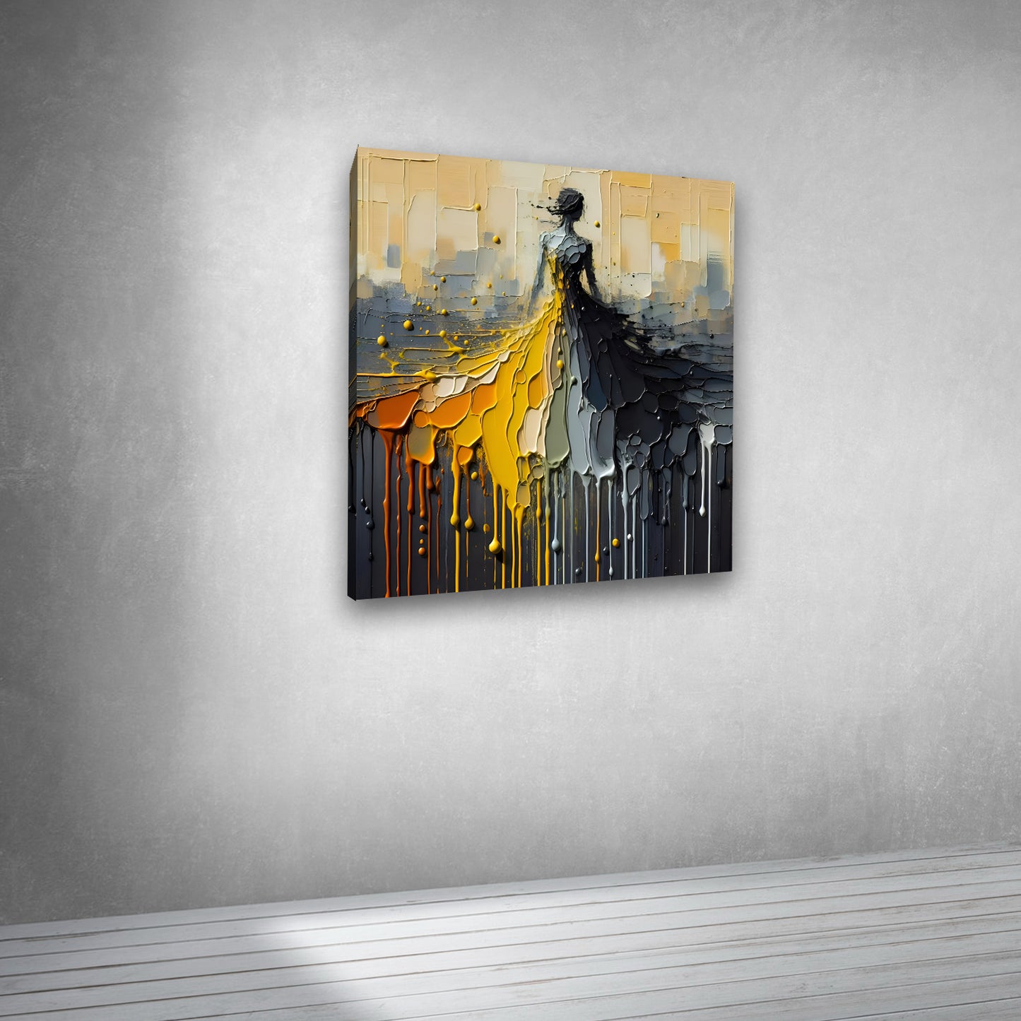 Canvas Painting Frame A Beautiful Women Abstract Modern Wall Art Frame for Wall Decor | Canvas Painting Frame