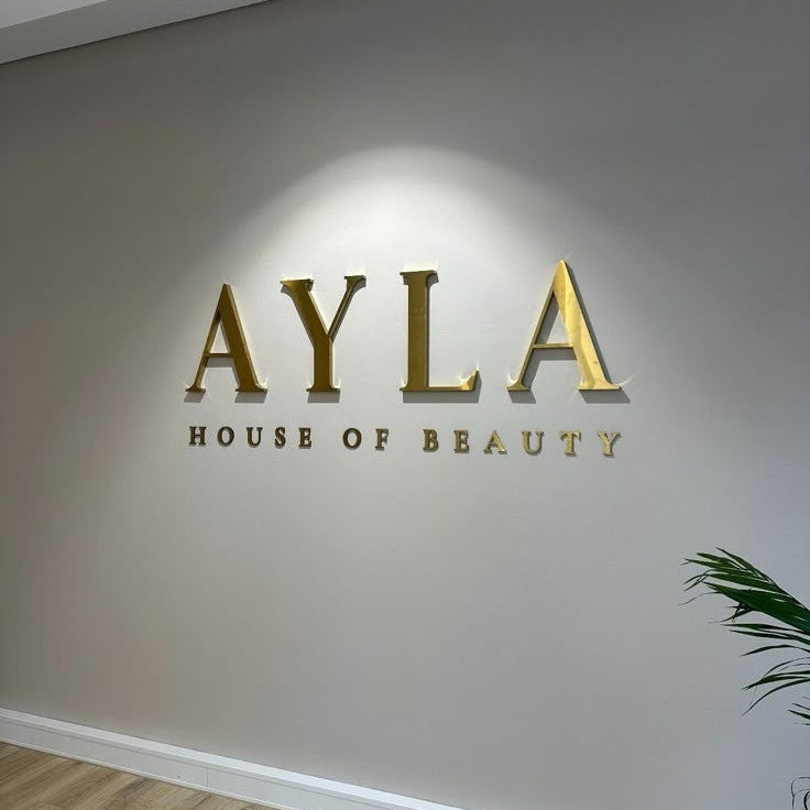 LED Halo Lit 3D Letter Sign Custom Backlit Letter Signage for Office Branding and Interior Wall Decor