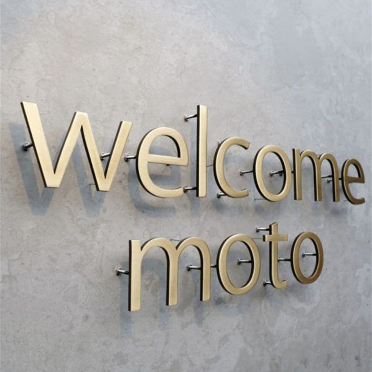 LED Acrylic Channel Letter Sign Stainless Steel Side 3D Illuminated Letter Signage for Store and Office Branding