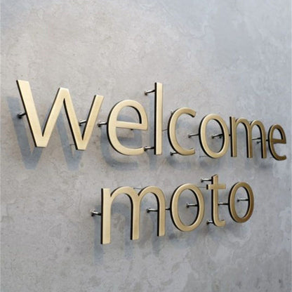 LED Acrylic Channel Letter Sign Stainless Steel Side 3D Illuminated Letter Signage for Store and Office Branding