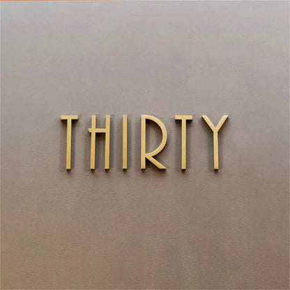 LED Acrylic Channel Letter Sign Stainless Steel Side 3D Illuminated Letter Signage for Store and Office Branding