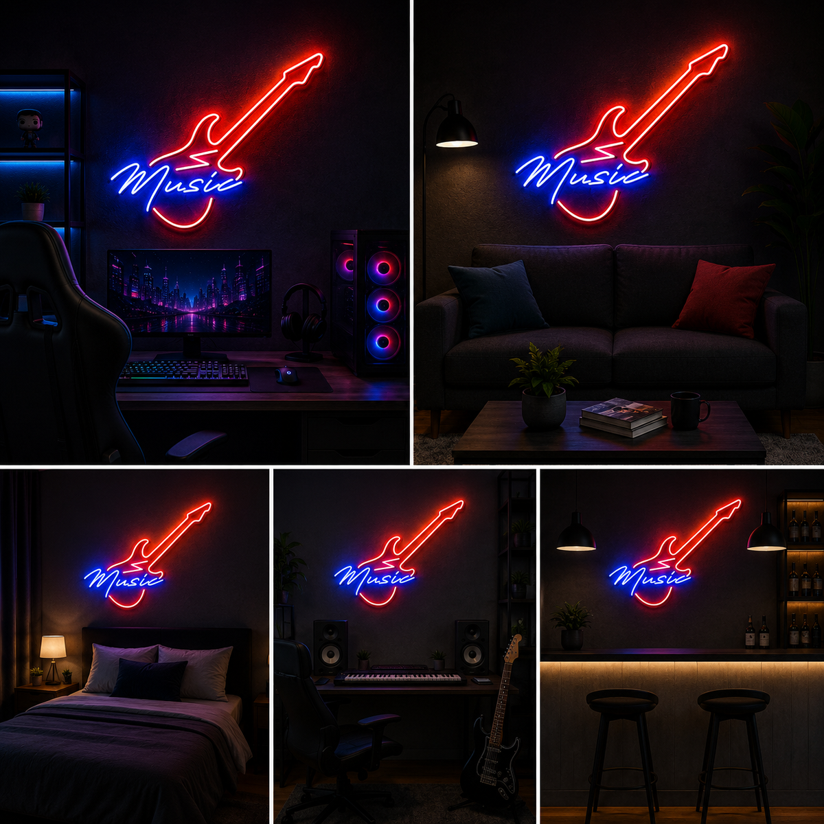 Cyan and Pink Sports Car Neon Sign for Garage, Gaming Room, Bedroom and Modern Decor