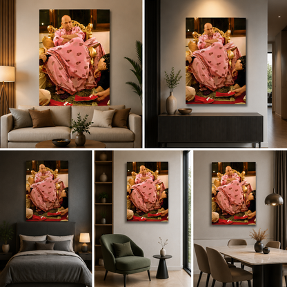 Guruji Swaroop Canvas Wall Art Frame for Office & Home | Religious Decor