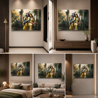 Radha Krishna Painting | Canvas Painting Frame