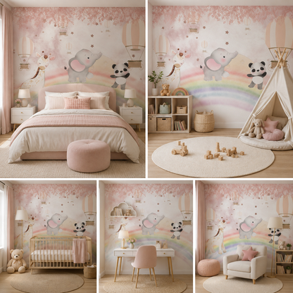 Cartoon Self- Adhesive Wallpaper for Kids Room