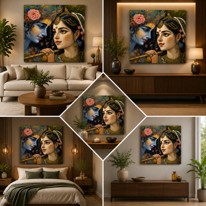 Radha Krishna Painting | Canvas Painting Frame