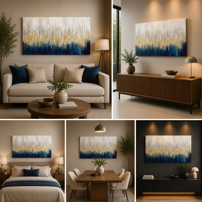 Abstract Canvas Painting Frame for Living Room Wall Decor